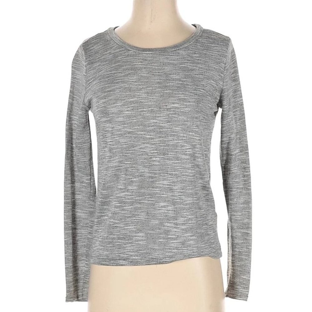 Divided by H&M Women Gray Long Sleeve T-Shirt XS NWT